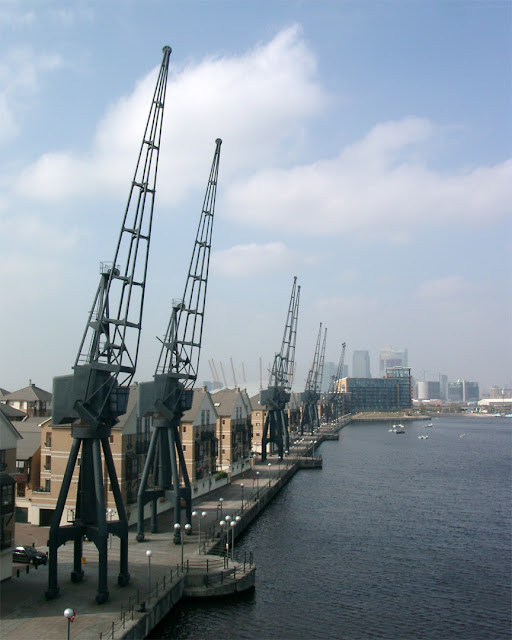 Royal Victoria Dock from the Royal Victoria Dock Bridge, Docklands, London