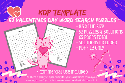 52 Valentines Day Word Search Puzzles