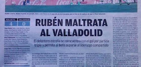 Titular La Razón Betis Valladolid vergonzoso