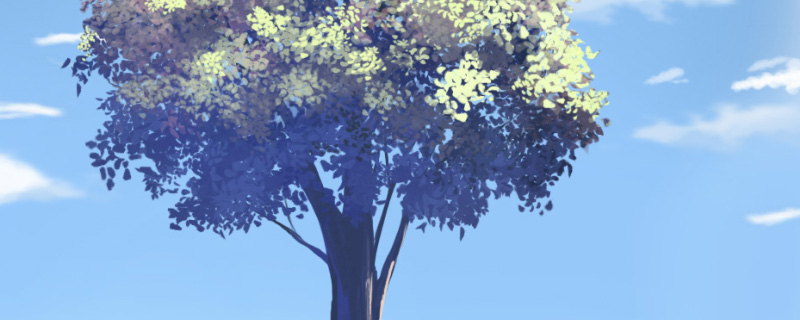 anime tree painting