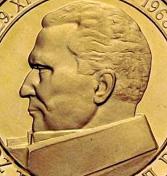 gold coin Yugoslavia AVNOJ 25 years 1968 200 DIN  SFRJ
