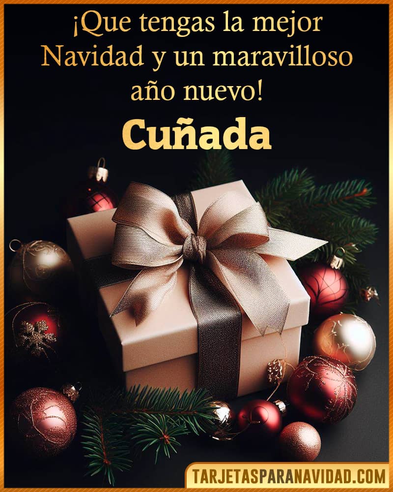 Mensaje de navidad para mi Cuñada