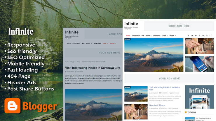 Infinite Pro Responsive Blogger Template