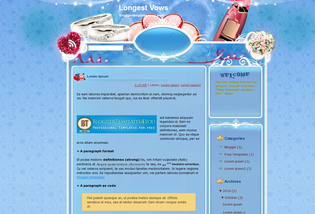 Longest Vows Blogger Template