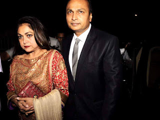 Tina and Anil Ambani 