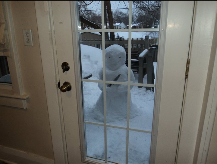 A snow intruder.