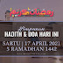 Hadith & Doa Hari Ini | 17 April 2021 | 5 Ramadhan 1442H | SABTU
