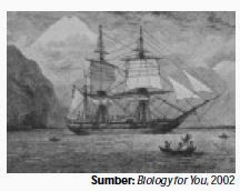 HMS Beagle yang membawa Darwin ke berbagai tempat