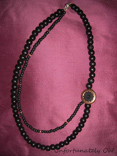 hand made button necklace