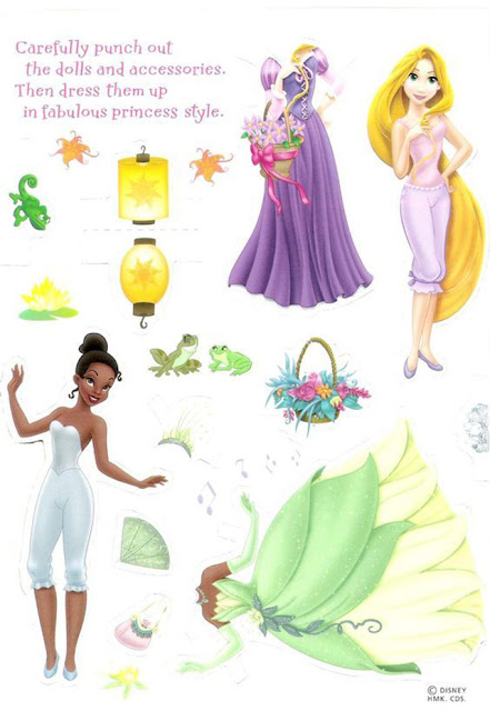 Disney Princess paper dolls filmprincesses.filminspector.com