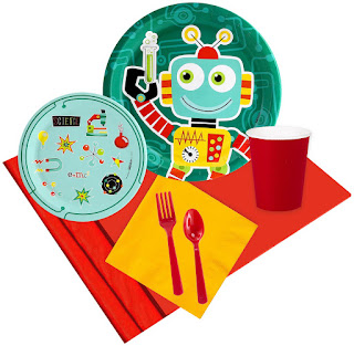  Robot Science Birthday Party Pack