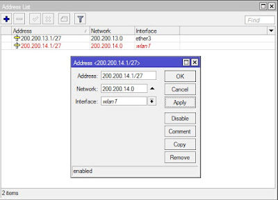 konfigurasi ip address router mikrotik