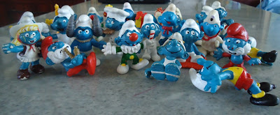 MEGA LOT 22 SMURF FIGURES/FIGURINES BY PEYO SCHLEICH ORIGINAL WITH MARKINGS