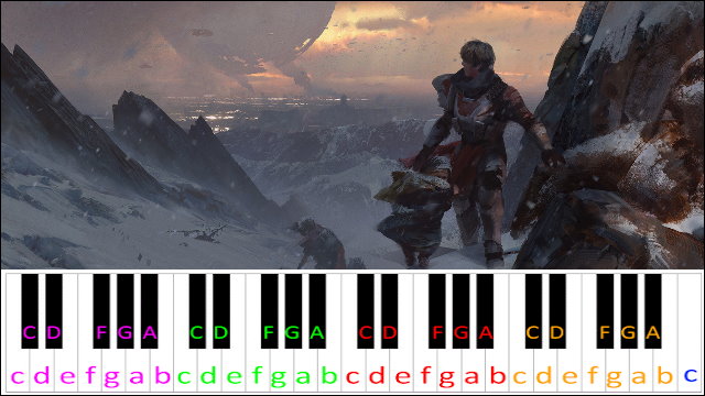 Journey (Destiny 2) Piano / Keyboard Easy Letter Notes for Beginners