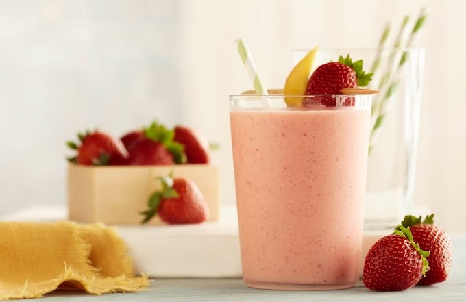 Strawberry and Mango Smoothie #healthy #drink
