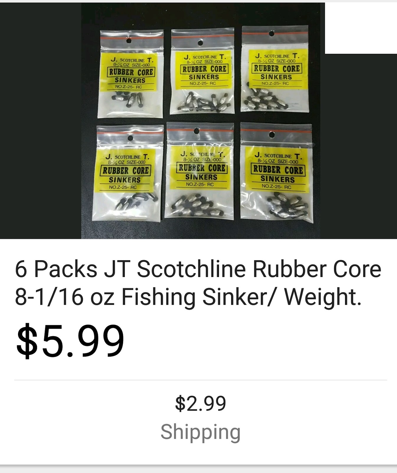 Tammy's Tackle: Fishing Sinkers