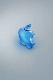 Blue Apple iPhone Wallpaper By TipTechNews.com