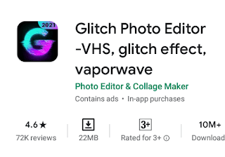 Glitch photo editor