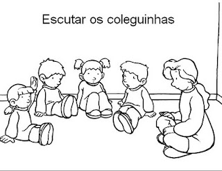 Combinados de Sala de Aula para colorir 