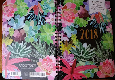 2018 Diary / Planner by Orange Circle Studio, Succulents - Esther Neela Blog