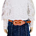 Girl's Net Denim Skirt and Top 