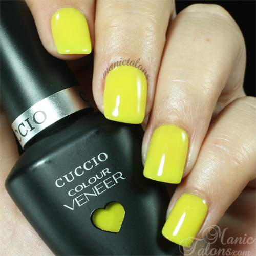 Cuccio Colour Veneer Lemon Drop Me A Line Swatch