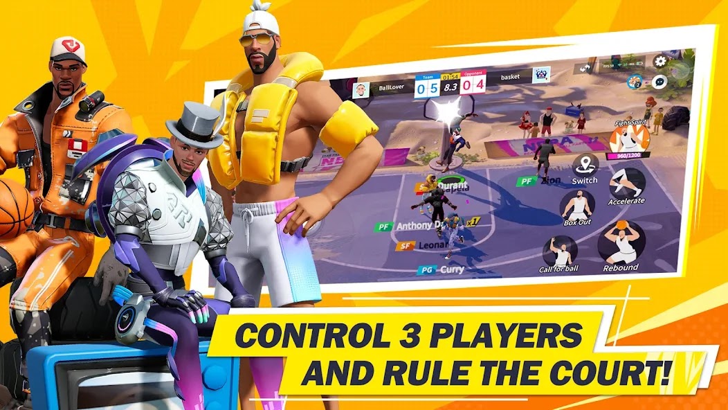 تحميل لعبة hoop heroes كره سلة جديدة للاندرويد أخر إصدار