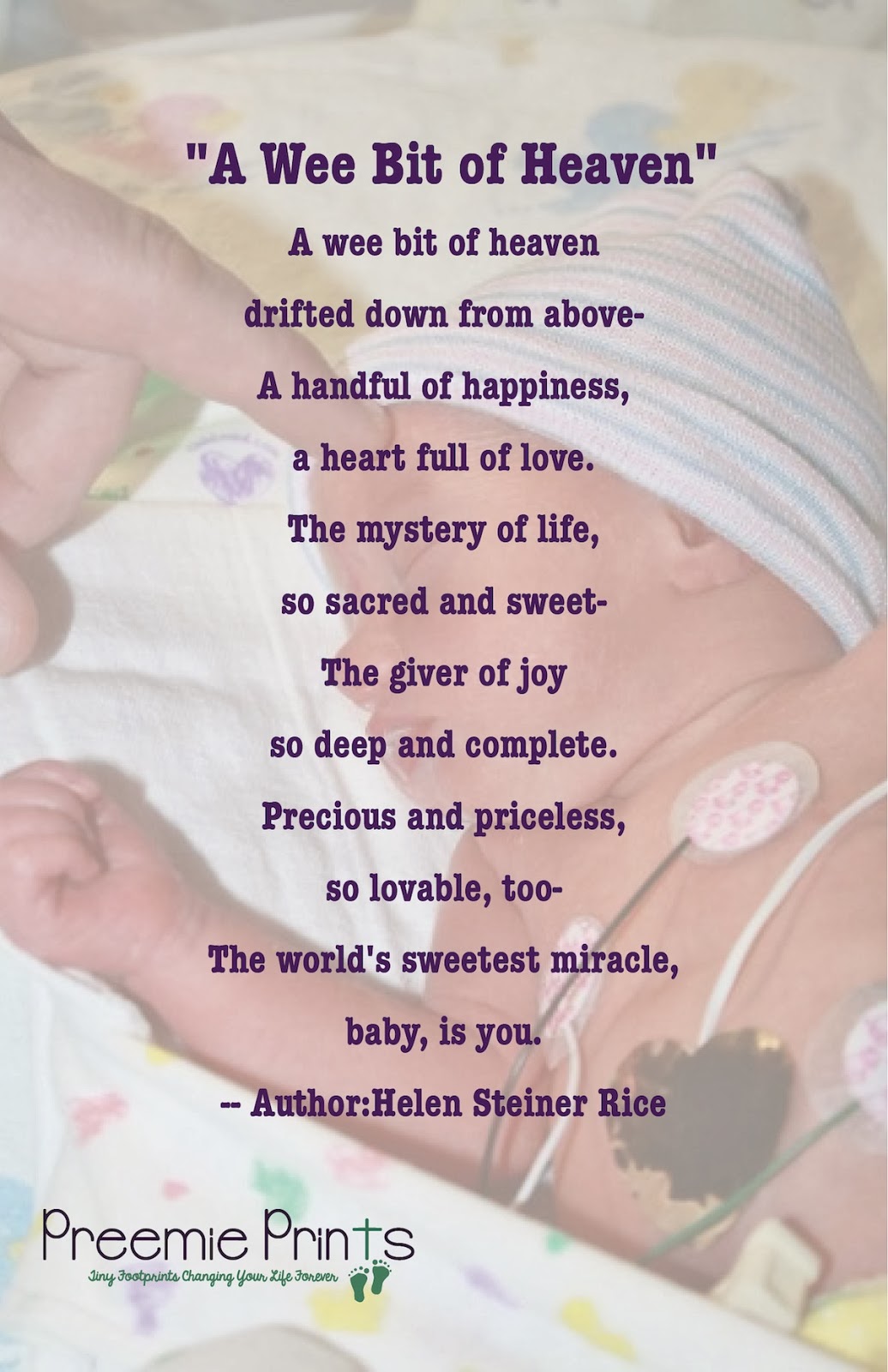 Preemie Prints Information Blog Dear Nicu Nurse A Beautiful Baby Poem