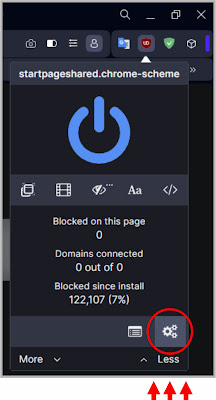 Open Dashboard uBlock Origin Firefox, Chrome, Opera