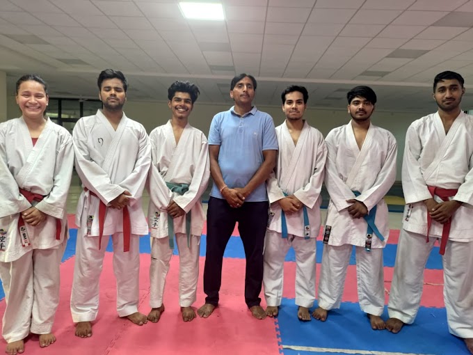 *NCCHWO के राष्ट्रीय महासचिव एवं राष्ट्रीय मुख्य एशियन जज कराटे ने Khelo India की Championship मे किया 17 खिलाड़ियों का किया चयन*