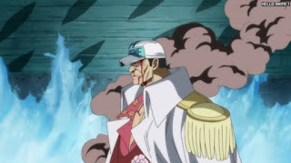 ワンピースアニメ 頂上戦争編 487話 赤犬 | ONE PIECE Episode 487