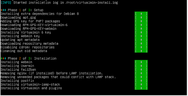 proses instal virtualmin