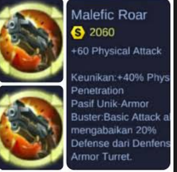 Tentang Item Malefic Roar di Mobile Legends