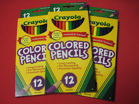 Crayola Colored Pencils for Operation Christmas Child shoeboxes.