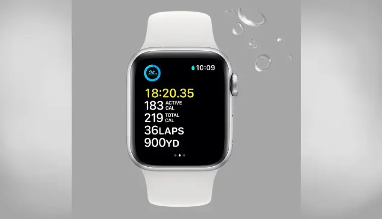 A picture of the Apple watch se 2nd gen with a white background in gray