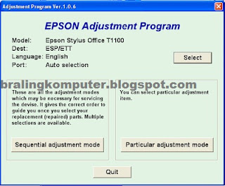 How To Reset Printer Epson T1100 Service Required | Driver ...
