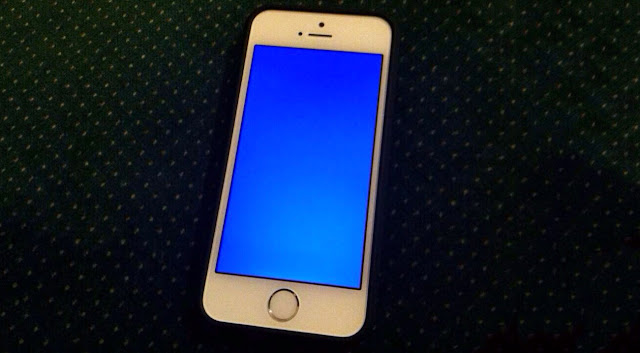khắc phục màn hình xanh của iphone