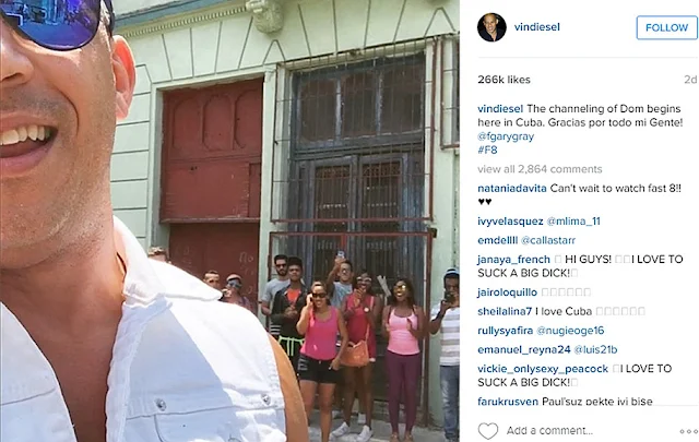 Vin Diesel Share Foto Tentang set Fast 8 di Havana