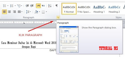 Cara Membuat Daftar Isi di Microsoft Word 2010 dengan Rapi