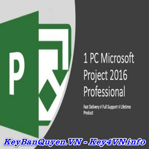 Bán key bản quyền Project Professional 2016 Full 32 và 64 Bit .