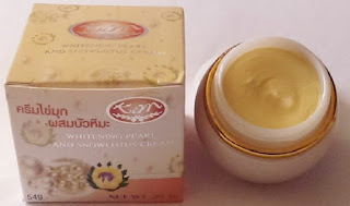 (2)WHITENING PEARL &  SNOWLOTUS CREAM INGREDIENTS Pearl, Snowlotus, Vitamin E, Latinal, AHA Nett.weight: 20g