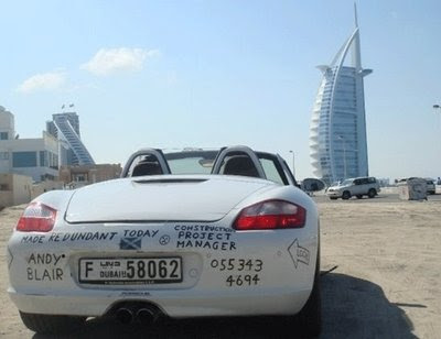 Things are tough all over luxury cars abandoned in Dubai