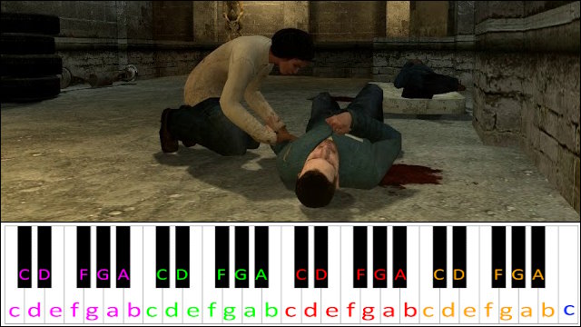 Triage at Dawn (Half-Life 2) Longer Version Piano / Keyboard Easy Letter Notes for Beginners