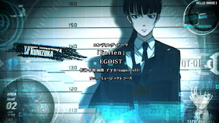 PSYCHO-PASS サイコパス アニメ 主題歌 2期 EDテーマ Fallen EGOIST Season 2 ED