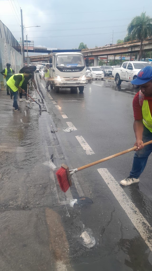 Alcaldía del Distrito Nacional aumenta trabajos preventivos para mitigar efectos de las lluvias