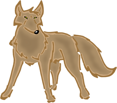 clipart wolf line drawing