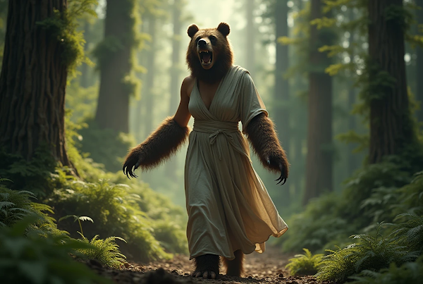 Calisto transformda en oso