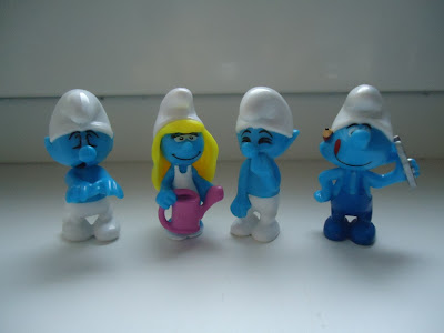 Smurf Figures Collection lot x 4 Smurfs