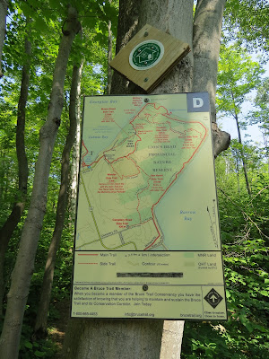 Bruce Trail Hiking Map Lion's Head Ontario.