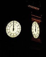 Image of clock on Palace of Westminster tower striking midnight - Graham Binns/Flickr